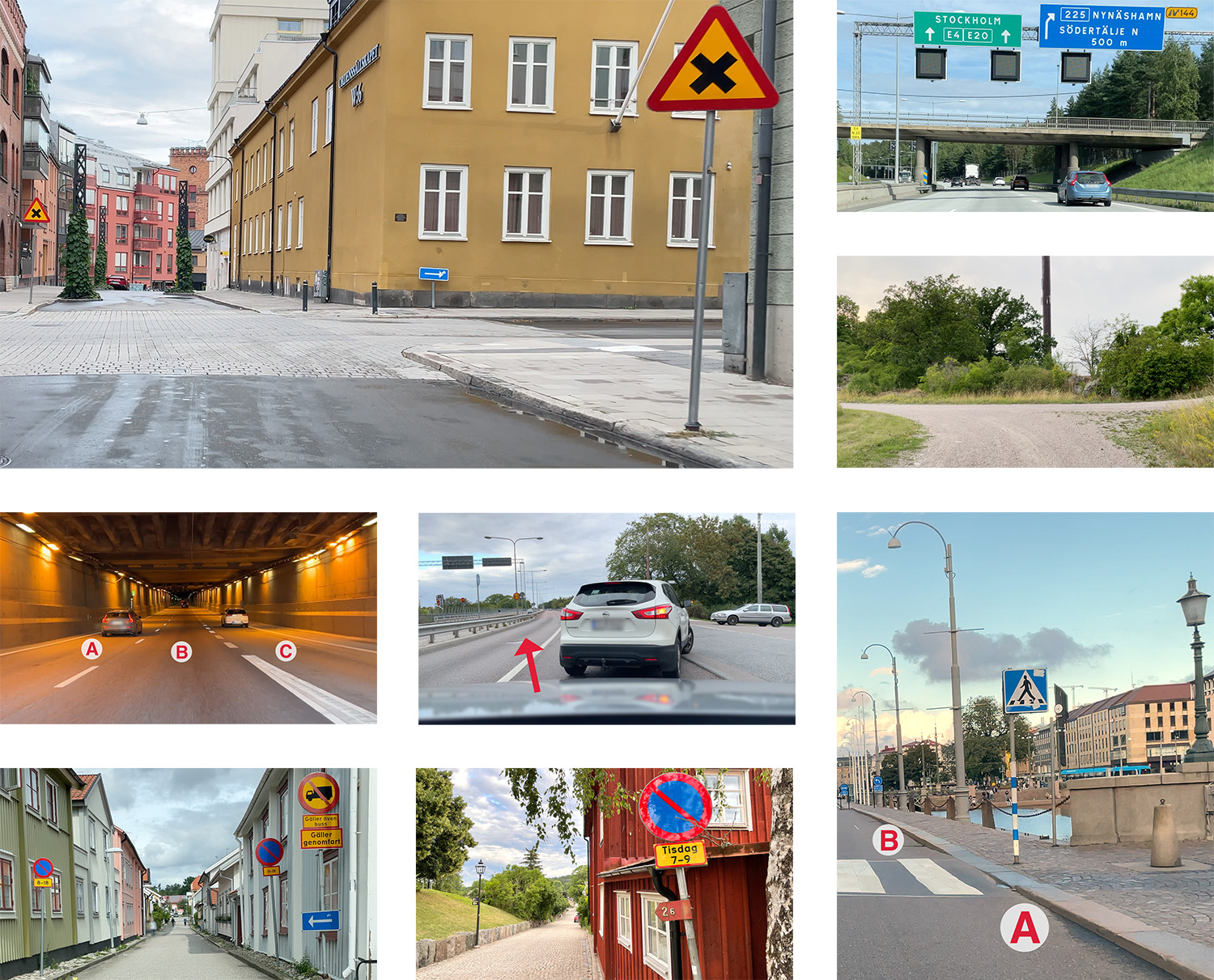 Körkortsfrågor och teoriprov, exempel (2026).